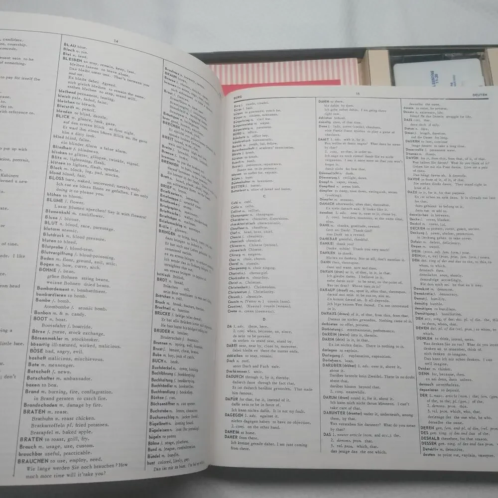 Living Language Living German Complete Cassette Edition Course Book Vintage Set